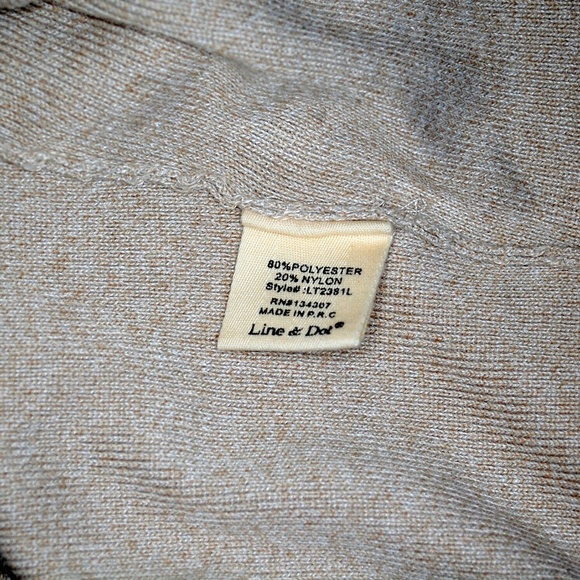 Line & Dot Vivi Sweater Knit V-Neck Crop Cuffed - Picture 6 of 7